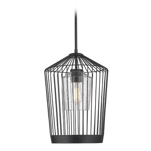 Lido Matte Black Pendant by Z-Lite