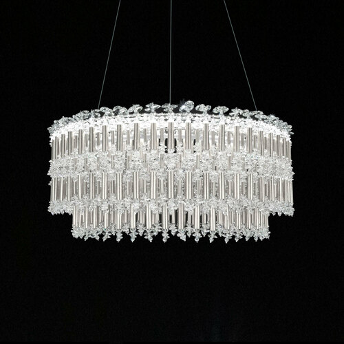 Tahitian Antique Silver LED Pendant by Schonbek Lighting