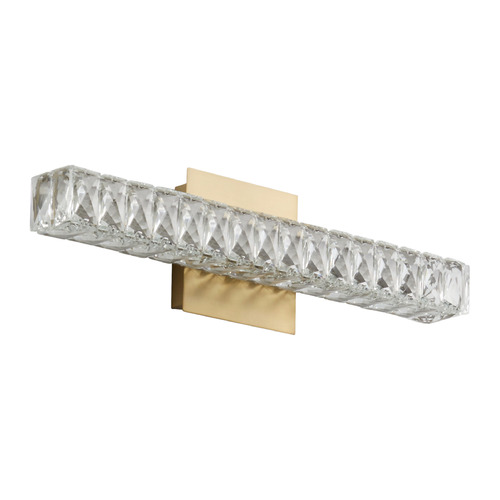 Oxygen Elan Aged Brass LED Bathroom Light