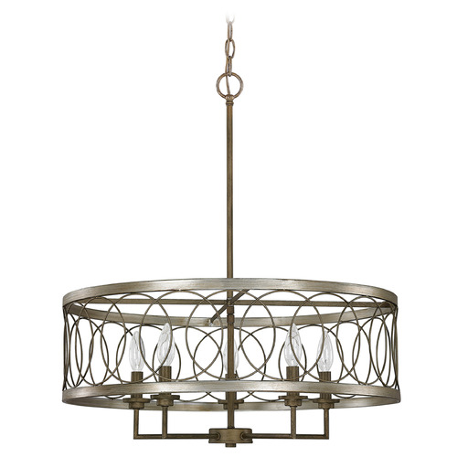 Madeline 5-Light Pendant in Silver & Bronze by Capital Lighting