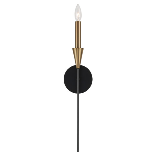 Capital Lighting Avant Aged Brass & Black Sconce