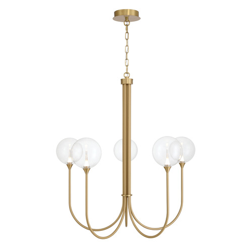 Lissa 5-Light LED Chandelier in Gold by Eurofase Lighting
