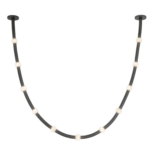 Kuzco Lighting Corda Black LED Pendant Light with Globe Shade