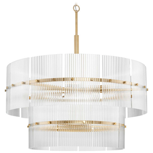 Progress Lighting Progress Lighting Seville Soft Gold Pendant Light with Drum Shade P400390-205