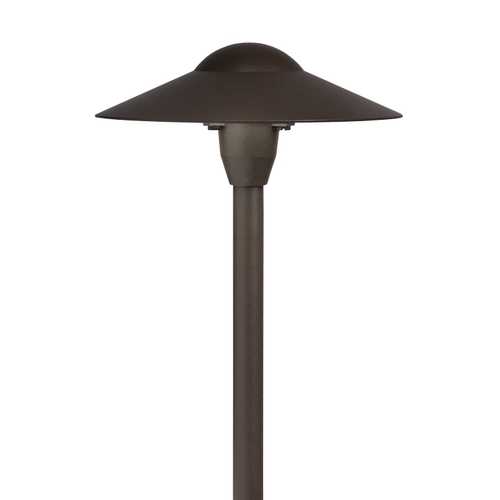 Kichler Lighting 8-Inch Dome 12V Short Stem Path Light in Bronze by Kichler Lighting 15410AZT