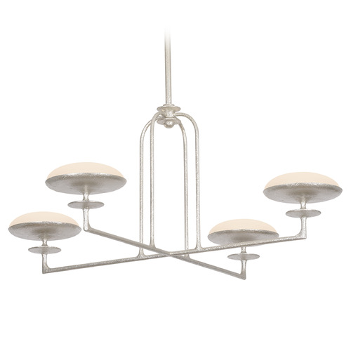 Troy Lighting Pacific Warm Silver Leaf LED Chandelier