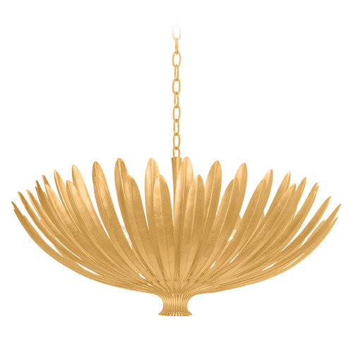 Hudson Valley Lighting Whitfield Vintage Gold Leaf LED Chandelier