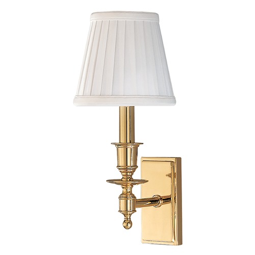 Ludlow Wall Sconce in Polished Brass by Hudson Valley Lighting