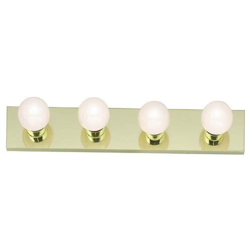 Polished Brass Bathroom Light by Nuvo Lighting