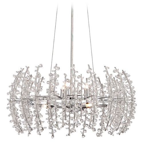 Valla Polished Chrome Pendant by Quoizel Lighting