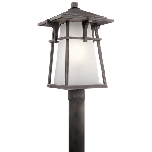 Beckett 20-Inch Weathered Zinc Post Light by Kichler Lighting