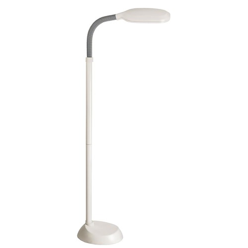 Lite Source Lighting Lite Source Aptos White Floor Lamp with Oval Shade LSP-801WHT
