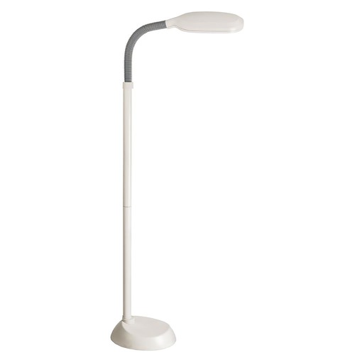 Lite Source Lighting Lite Source Aptos White Floor Lamp with Oval Shade LSP-801WHT