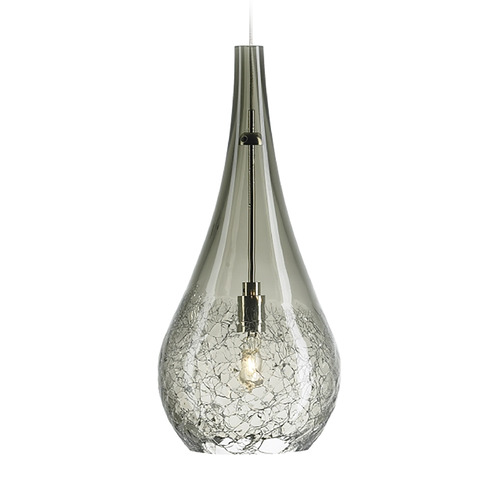 Visual Comfort Modern Collection Seguro MonoRail Pendant in Nickel & Smoke by Visual Comfort Modern 700MOSEGKS