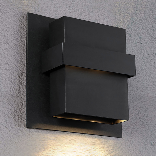 Modern Forms by WAC Lighting Pandora 11-Inch LED Outdoor Wall Light in Black by Modern Forms WS-W30511-BK