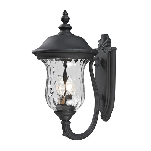 Z-Lite Armstrong Black Outdoor Wall Light by Z-Lite 533M-BK