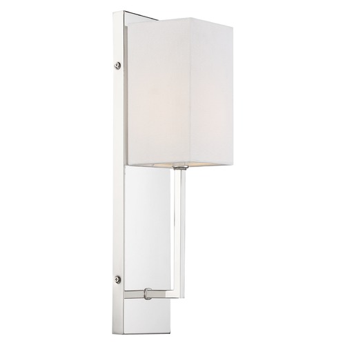 Vesey Polished Nickel Sconce by Nuvo Lighting