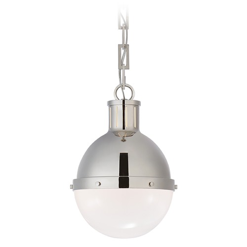 Thomas OBrien Hicks Small Pendant in Nickel by Visual Comfort Signature