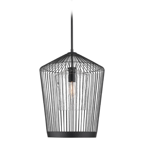 Lido Matte Black Pendant by Z-Lite