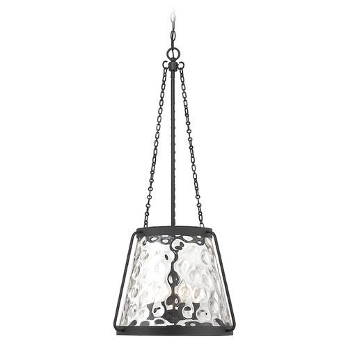 Savoy House Lighting Matte Black Pendant Light with Empire Shade