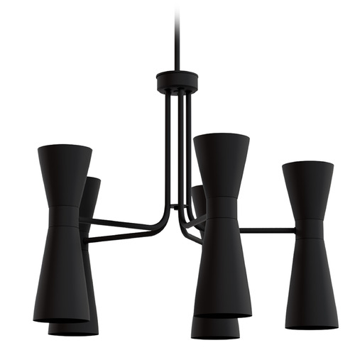 Hunter Fan Company Hunter Fan Company Zola Matte Black Chandelier 19896