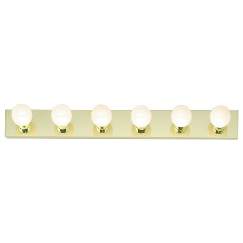 Polished Brass Bathroom Light by Nuvo Lighting