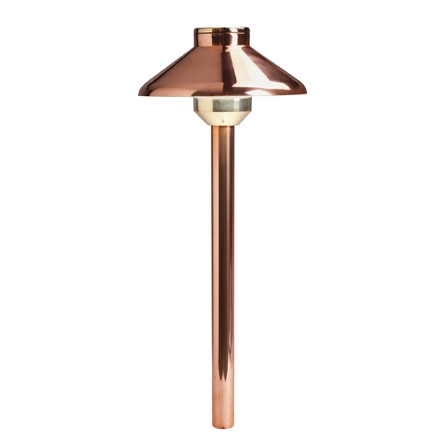 Kichler Lighting Stepped Dome 22.50-Inch 12V Copper LED Path Light 2700K by Kichler Lighting 15820CO27