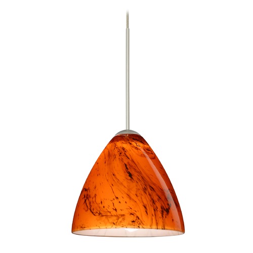 Besa Lighting Mia Satin Nickel Mini-Pendant Light