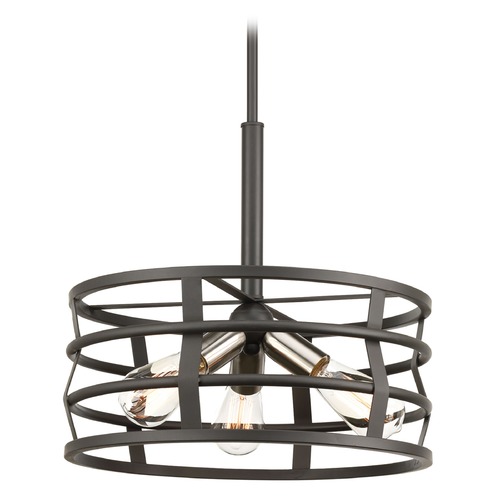 Remix Pendant in Graphite by Progress Lighting