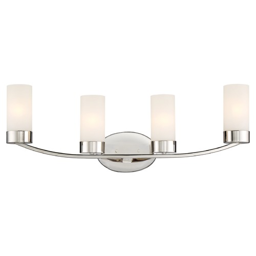 Denver Polished Nickel Bathroom Light by Nuvo Lighting