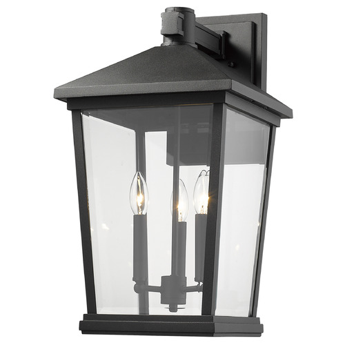 Beacon Black Outdoor Wall Light by Z-Lite