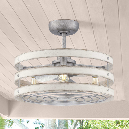 Gulliver Galvanized LED Ceiling Fan by Progress Lighting