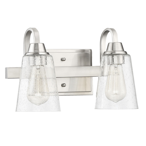 Grace Brushed Polished Nickel Bathroom Light by Craftmade Lighting