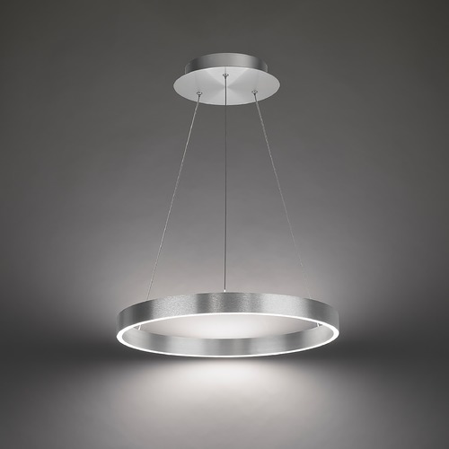 Sirius 18-Inch LED Pendant in Aluminum 3000K by WAC Lighting