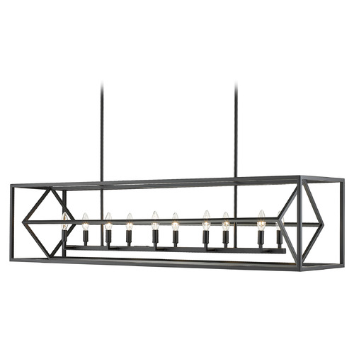 Z-Lite Euclid Matte Black Linear Light by Z-Lite 457-10L-MB