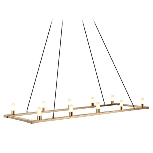 Matteo Lighting Cascadian Aged Gold Brass Island Light