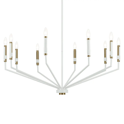 Kichler Lighting Armand White & Bronze Chandelier