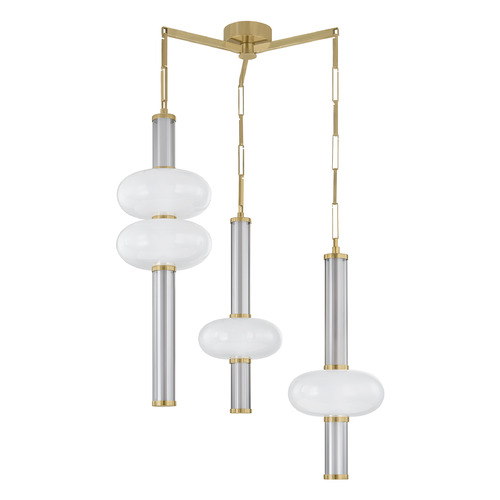 Corbett Lighting Corbin Vintage Brass LED Chandelier