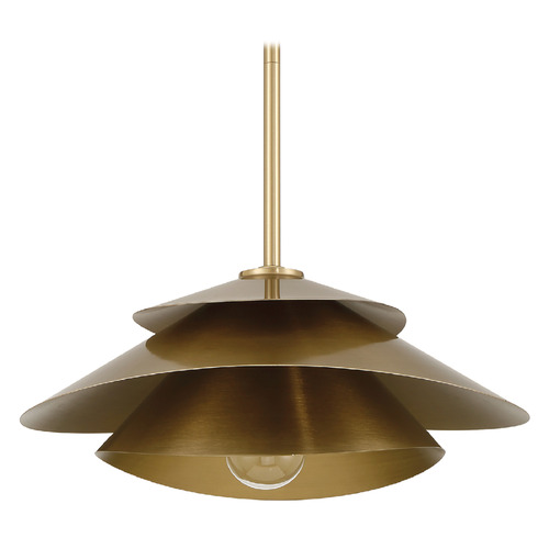 Hunter Fan Company Hiro Alturas Gold Pendant Light with Conical Shade
