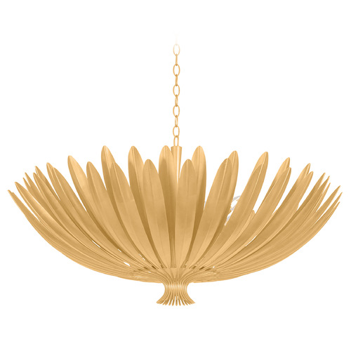 Hudson Valley Lighting Whitfield Vintage Gold Leaf LED Chandelier