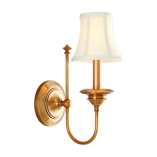 Yorktown Wall Sconce in Aged Brass by Hudson Valley Lighting