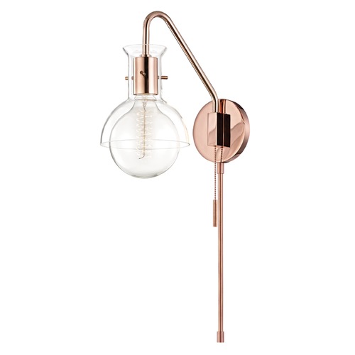 Mitzi by Hudson Valley Riley Sconce in Copper by Mitzi by Hudson Valley HL111101G-POC