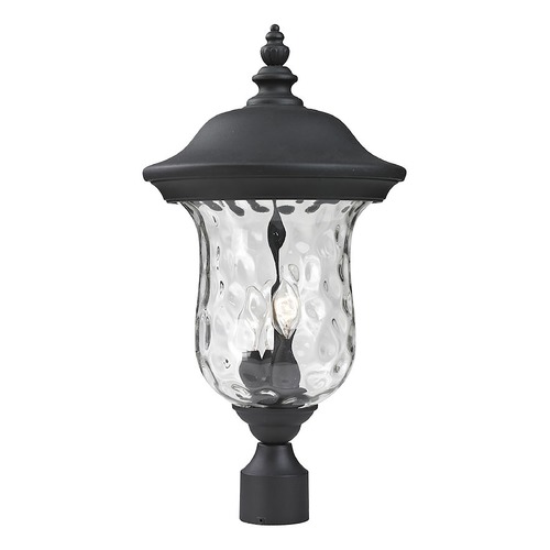 Armstrong Black Post Light by Z-Lite