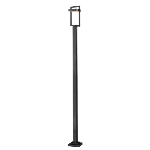 Z-Lite Luttrel Black LED Post Light by Z-Lite 566PHBS-536P-BK-LED