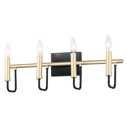 Maxim Lighting Sullivan Black & Gold Bathroom Light by Maxim Lighting 10254BKGLD