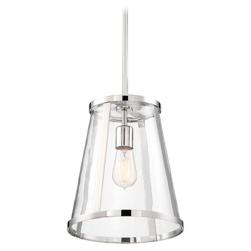 Nuvo Lighting Bruge Polished Nickel Pendant by Nuvo Lighting 60/6698