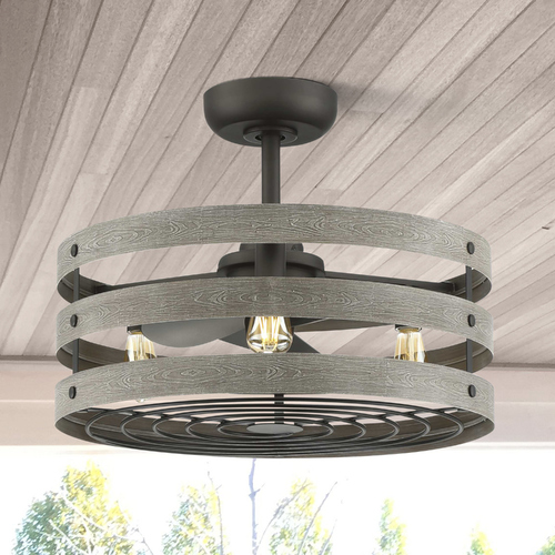 Progress Lighting Gulliver Graphite LED Ceiling Fan by Progress Lighting P250012-143-22