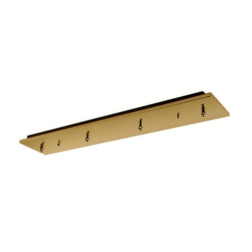 Multi-Port Canopy Brushed Gold Ceiling Adaptor by Kuzco Lighting