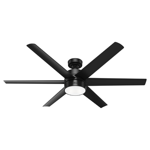 60-Inch Solaria Fan in Matte Black by Hunter Fan Company