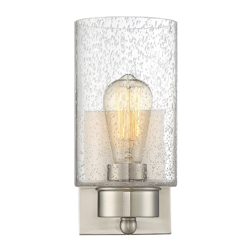 10.5-Inch Wall Sconce in Brushed Nickel by Meridian